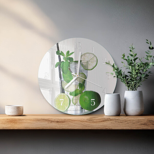 Orologio rotondo Lime e menta