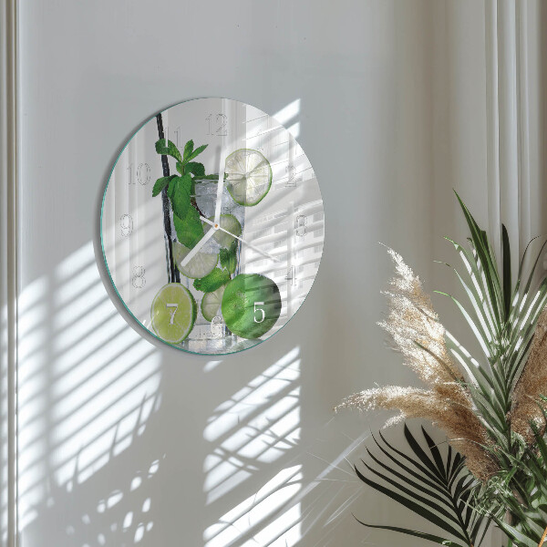 Orologio rotondo Lime e menta