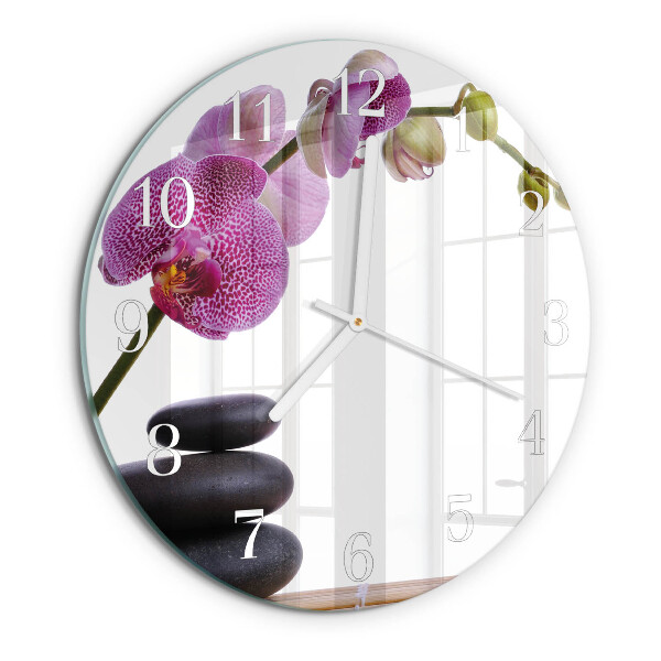 Orologio rotondo Orchidea