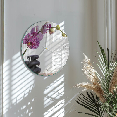Orologio rotondo Orchidea