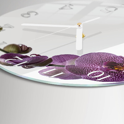 Orologio rotondo Orchidea