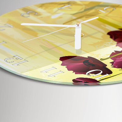 Orologio rotondo Papaveri
