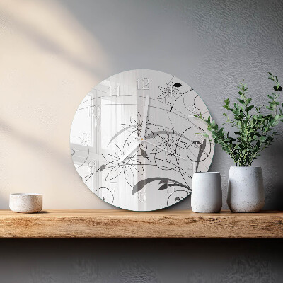 Orologio rotondo Arte floreale