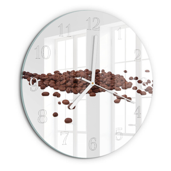 Orologio rotondo chicchi di caffè