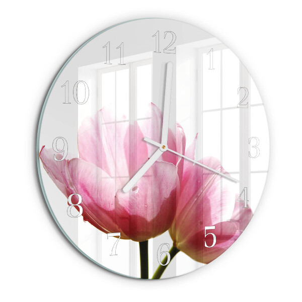 Orologio rotondo Tulipani