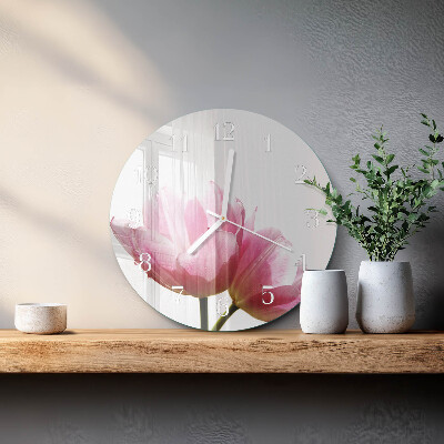 Orologio rotondo Tulipani