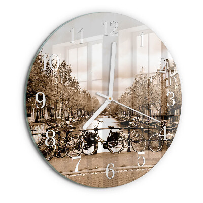 Orologio rotondo Amsterdam Seppia