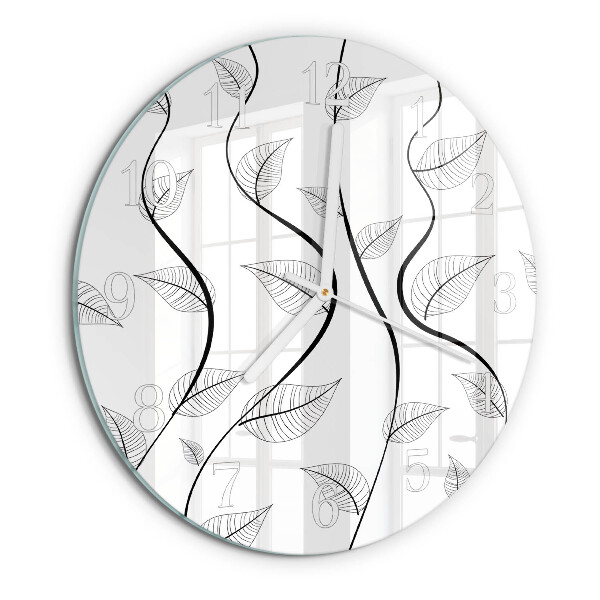 Orologio rotondo L'arte delle foglie
