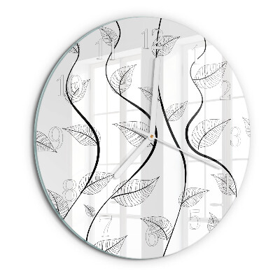 Orologio rotondo L'arte delle foglie