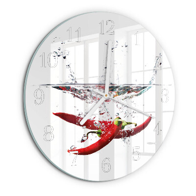 Orologio rotondo peperoncini