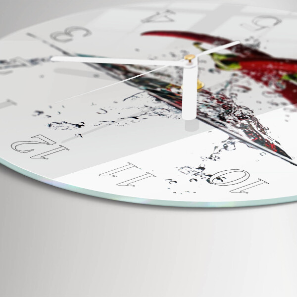 Orologio rotondo peperoncini