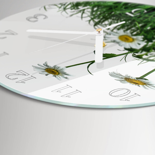 Orologio rotondo margherite