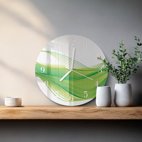 Orologio rotondo Linee astratte