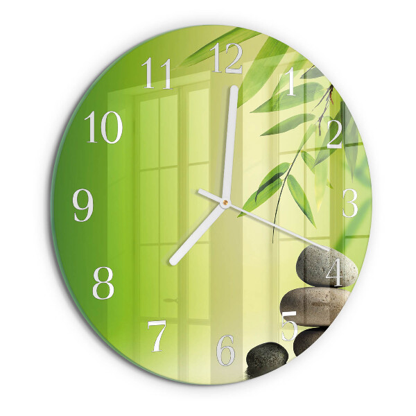 Orologio rotondo Pietre di bambù