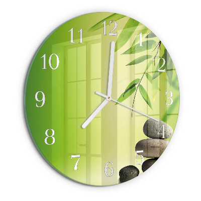 Orologio rotondo Pietre di bambù