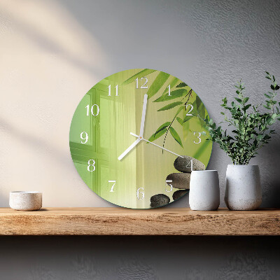 Orologio rotondo Pietre di bambù
