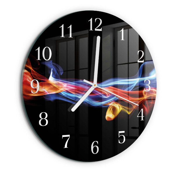 Orologio rotondo Fumo astratto