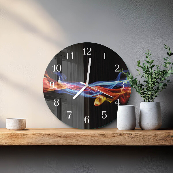 Orologio rotondo Fumo astratto