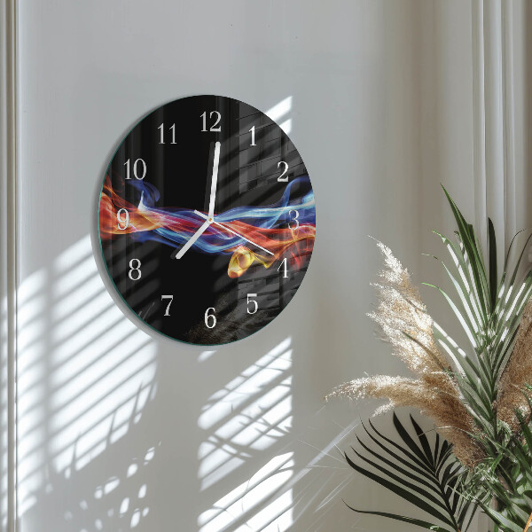 Orologio rotondo Fumo astratto