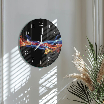 Orologio rotondo Fumo astratto