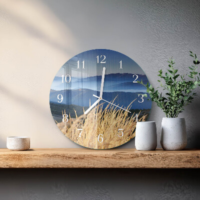 Orologio rotondo Erba di montagna