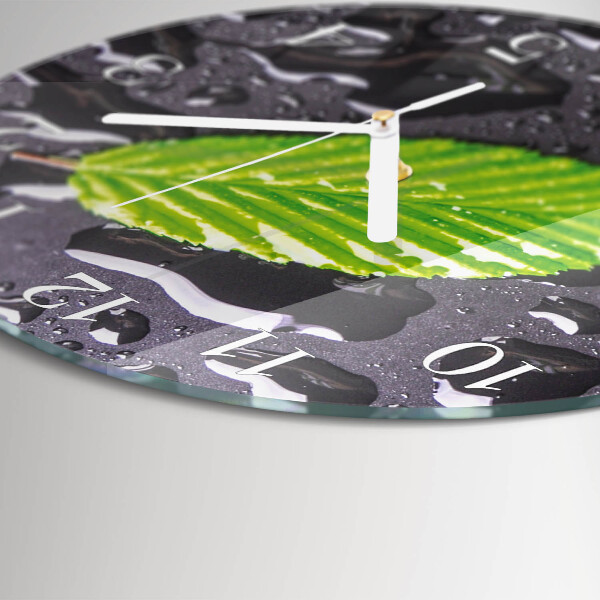 Orologio rotondo Foglio