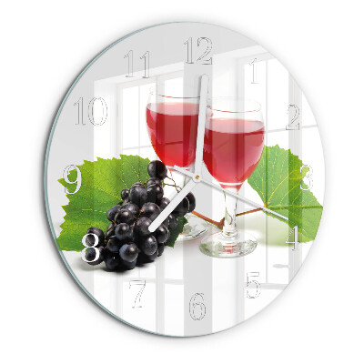 Orologio rotondo Uva per il vino