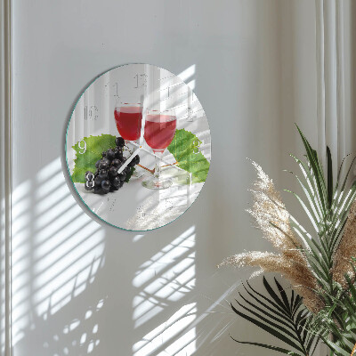 Orologio rotondo Uva per il vino