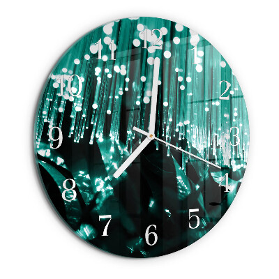 Orologio rotondo fibra ottica