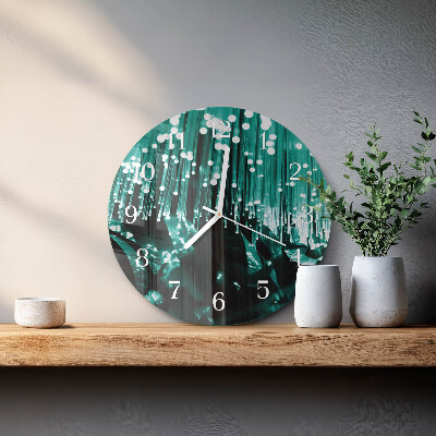 Orologio rotondo fibra ottica
