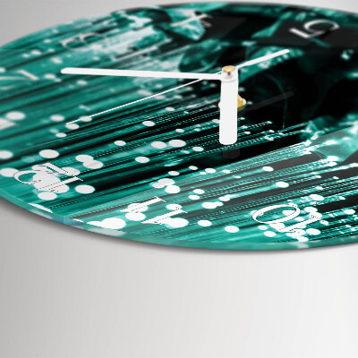 Orologio rotondo fibra ottica