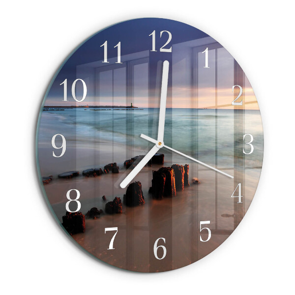 Orologio rotondo Spiaggia Mare