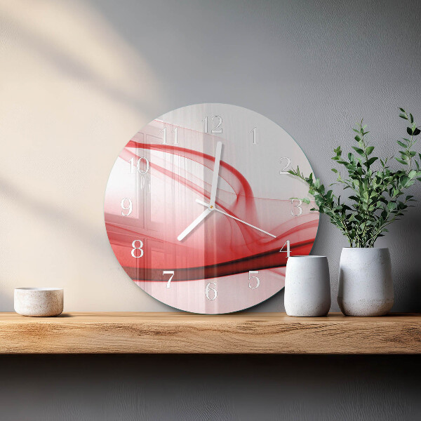 Orologio rotondo Linee astratte