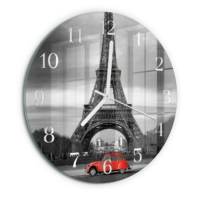 Orologio rotondo Auto della Torre Eiffel