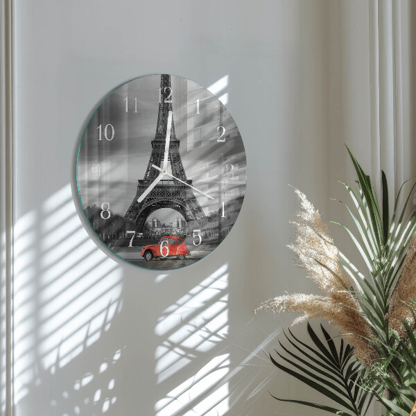 Orologio rotondo Auto della Torre Eiffel