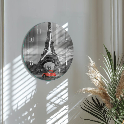 Orologio rotondo Auto della Torre Eiffel