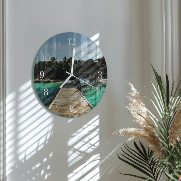 Orologio rotondo Palme marine