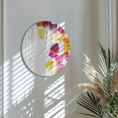 Orologio rotondo Cuori colorati