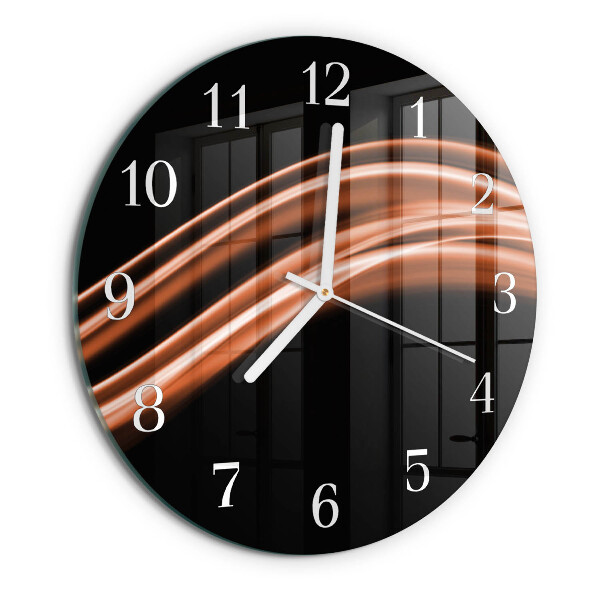 Orologio rotondo Linee astratte