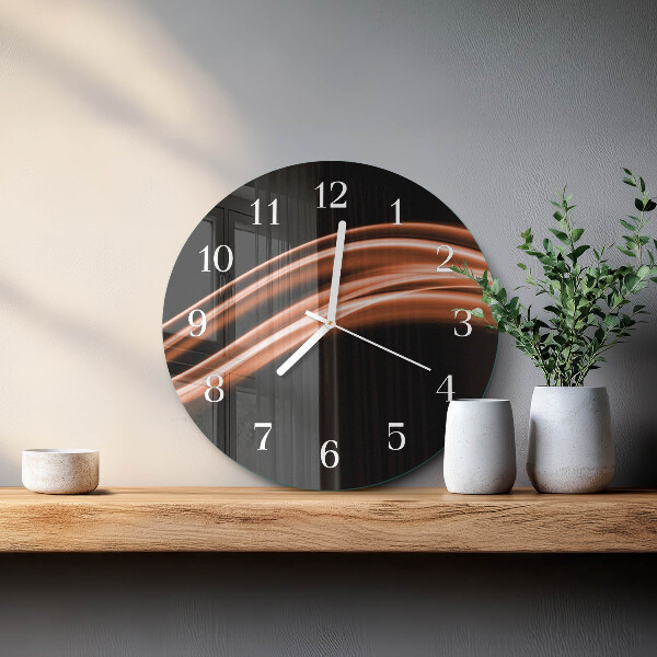 Orologio rotondo Linee astratte