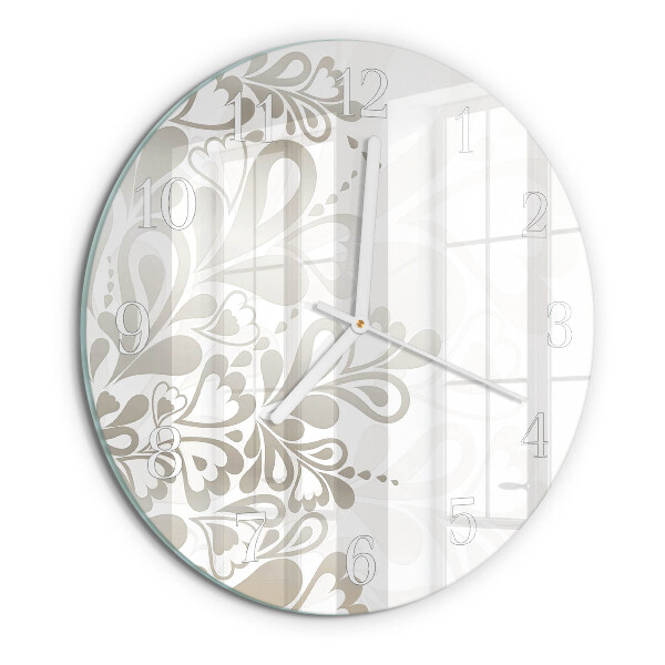 Orologio rotondo Arte floreale