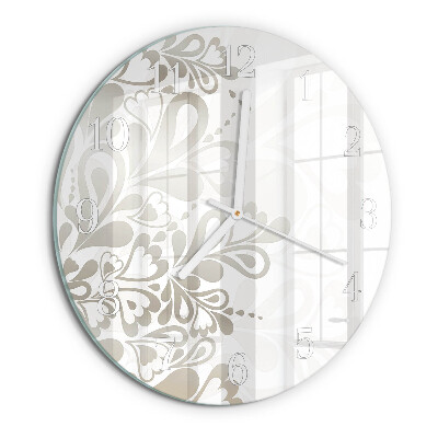 Orologio rotondo Arte floreale