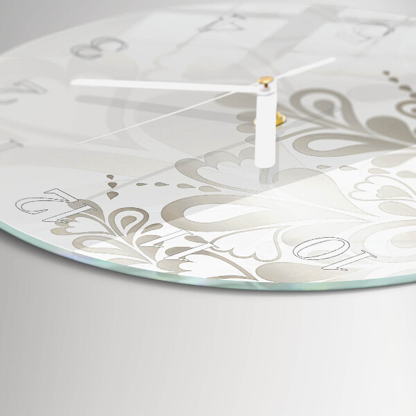 Orologio rotondo Arte floreale