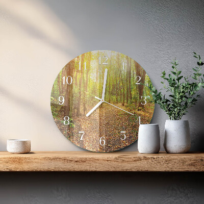 Orologio rotondo Sentiero forestale
