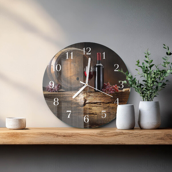 Orologio rotondo Uva per il vino