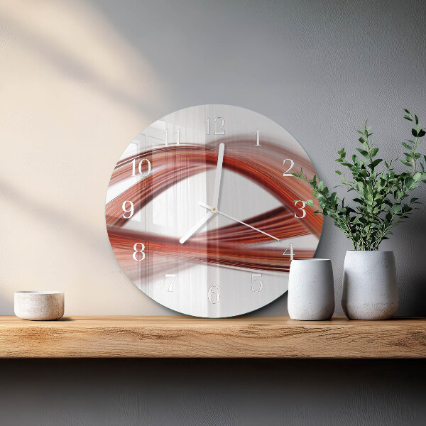Orologio rotondo Linee astratte