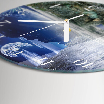 Orologio rotondo Montagne Luna