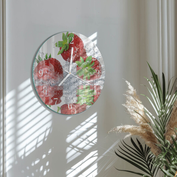 Orologio rotondo Fragole