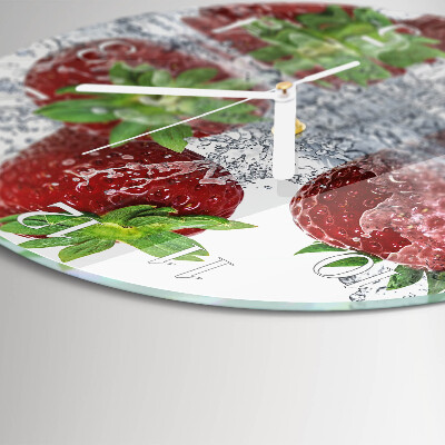 Orologio rotondo Fragole