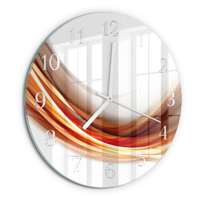 Orologio rotondo Linee astratte